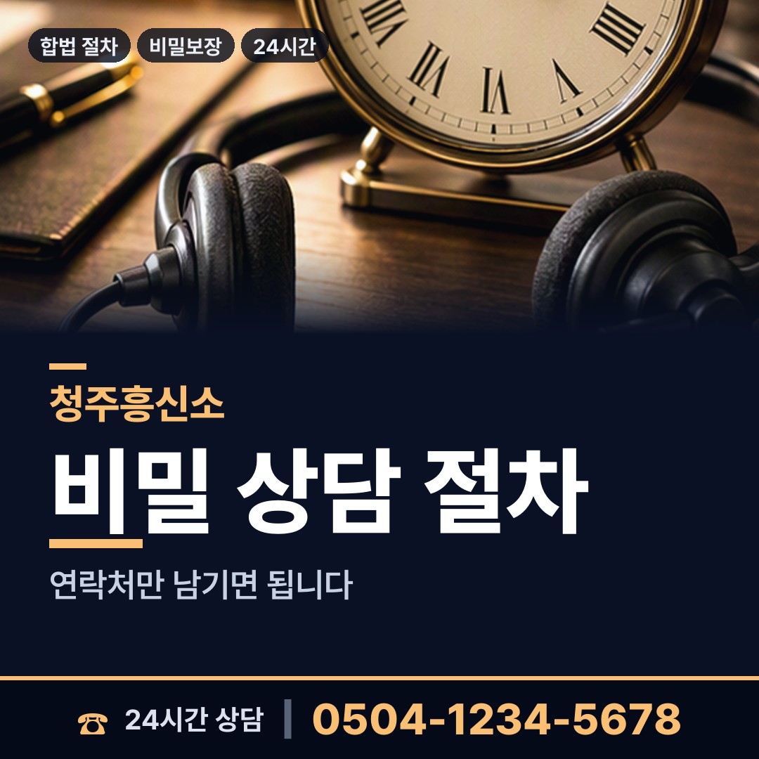 청주 성안동 흥신소탐정 상담 안내